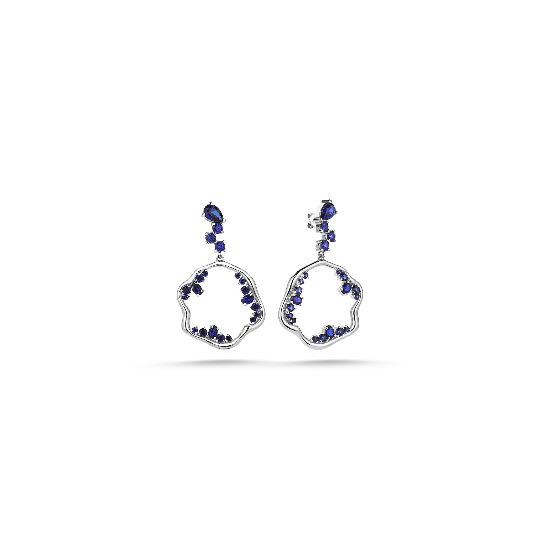 Bubble Bloom Blue Earring - Velovis & Co.