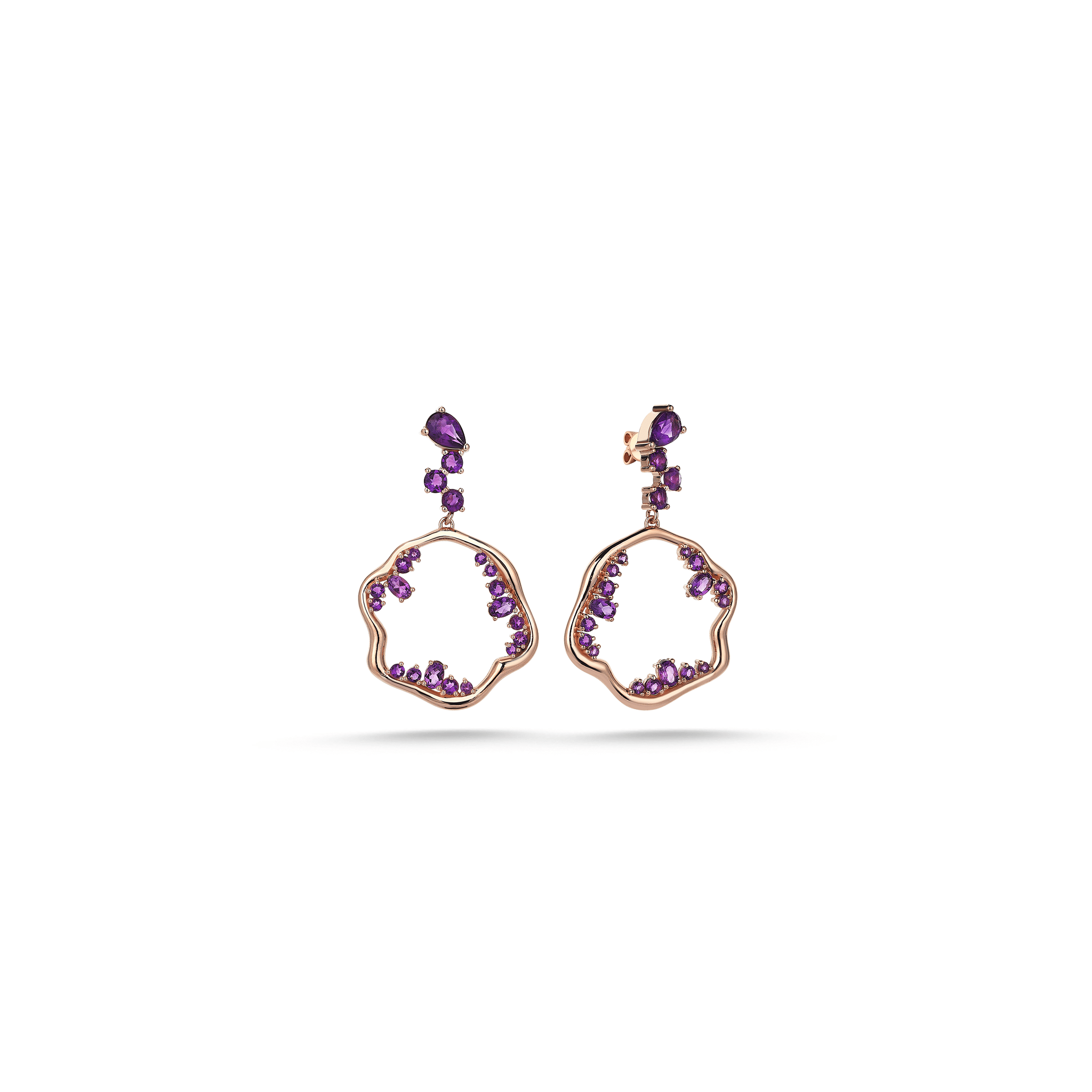 Bubble Bloom Purple Earring - Velovis & Co.