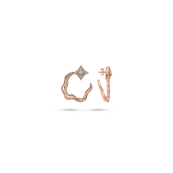 Curved Flame Earring - Velovis & Co.