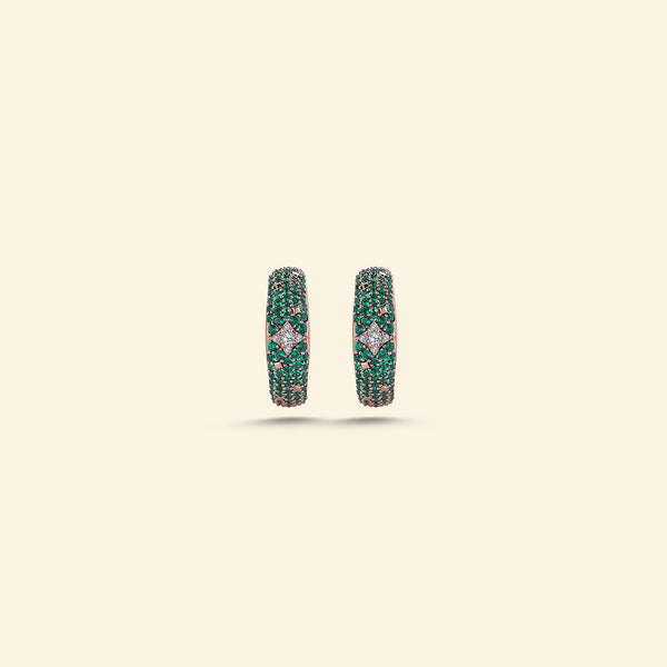 Green Eternity Earring - Velovis & Co.