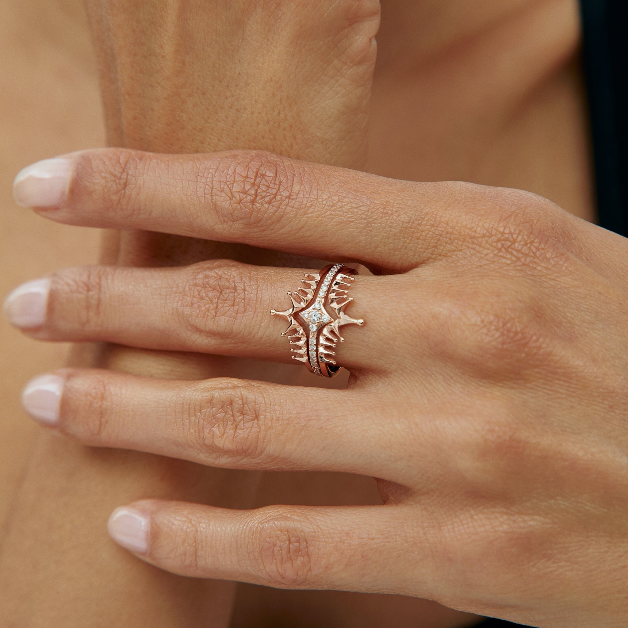 Tiara Mini Star Ring - Velovis & Co.