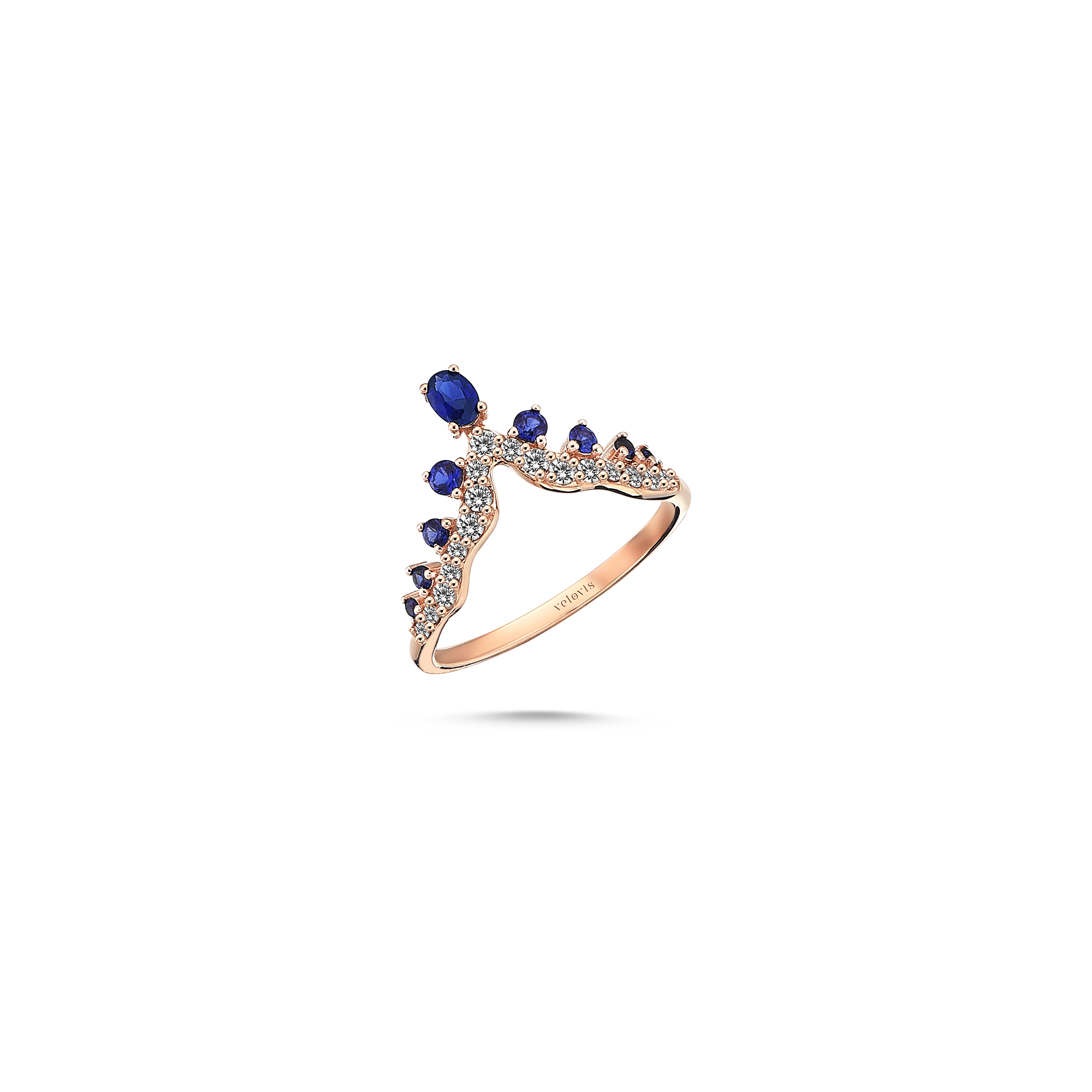 Vega Bloom Blue Ring - Velovis & Co.