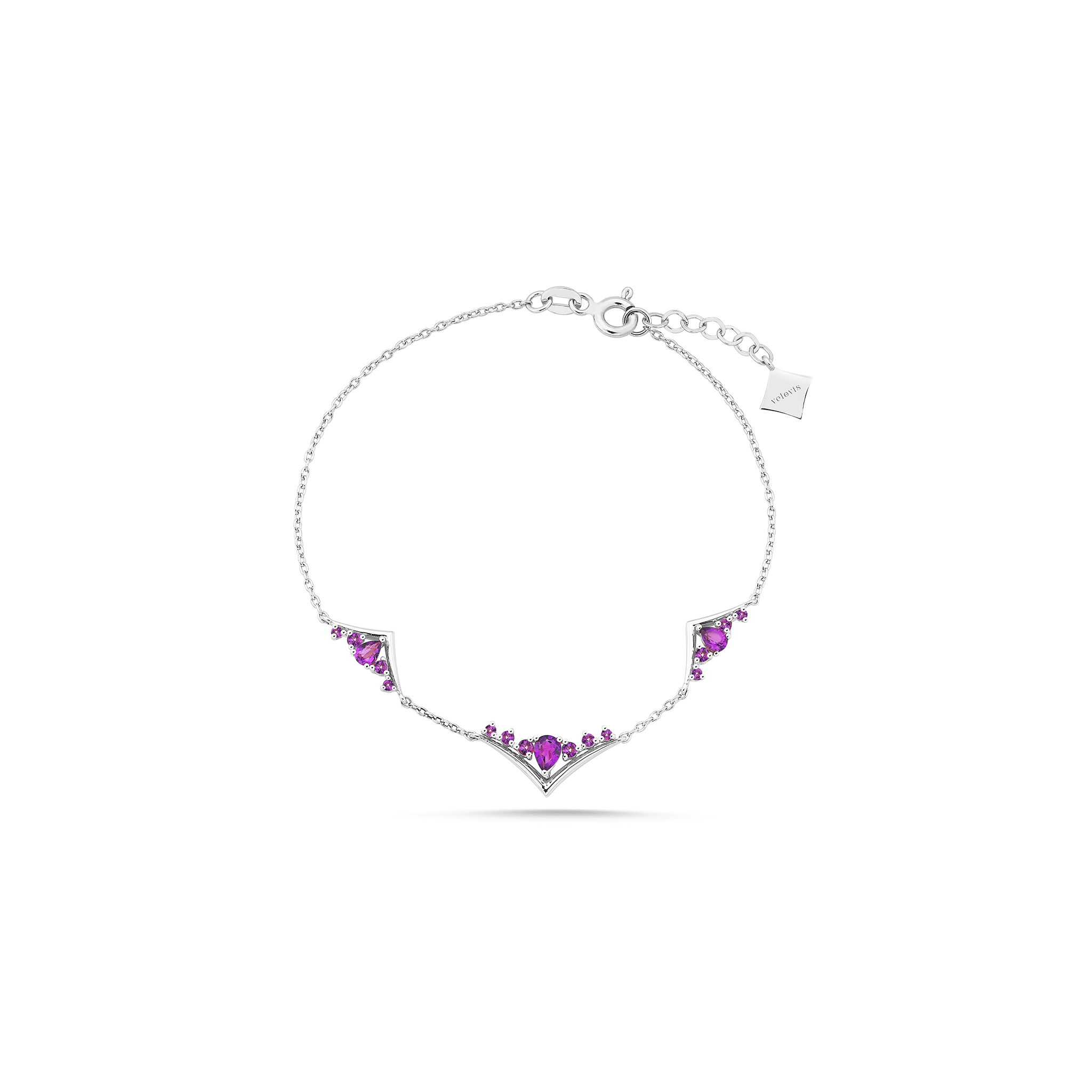 Vega Bloom Purple Bracelet - Velovis & Co.