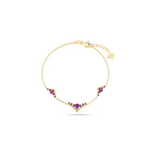 Vega Bloom Purple Bracelet - Velovis & Co.