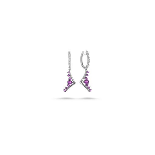 Vega Bloom Purple Earring - Velovis & Co.