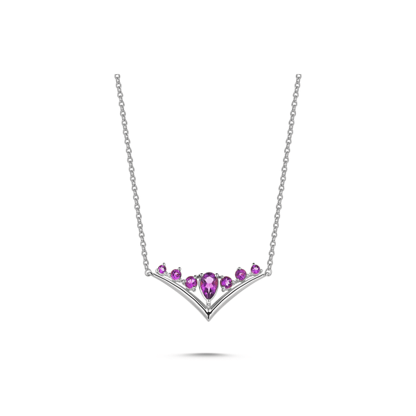Vega Bloom Purple Necklace - Velovis & Co.